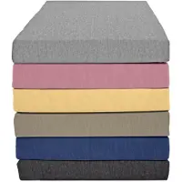 Kum Spannbettlaken "Polycotton Spannbetttuch", blau (navy), L:200cm, Polycotton, Obermaterial: 52% Baumwolle, 48% Polyester, Bettlaken, Spannbettlaken, bis ca. 30 cm Matratzenhöhe, meliert