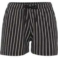 Vivance Pyjamashorts DREAMS, Damen, Gr. 40/42, N-Gr, schwarz-weiß (schwarz, weiß), Single Jersey, Obermaterial: 100% Baumwolle, Basic kurz, Hosen Pyjamashorts, mit Schwarz-Weiß-Druck, Topseller