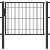 GAH Alberts Zauneinzeltür ALBERTS "Flexo", grau (anthrazit), B:150cm H:120cm, Stahl, Tore, Zauneinzeltür, 150 cm Breite, in versch. Höhen