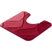 Kleine wolke Badematte "Fiona", rutschhemmend beschichtet, fußbodenheizungsgeeignet, Badteppich, modernes Wellen Design, Hoch-Tief Effekt, waschbar