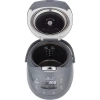 Yum Asia Panda Mini-Reiskocher mit Ninja-Keramikschüssel und Advanced Fuzzy Logic (3,5 Tassen, 0,63 Liter) 4 Reisfunktionen, 4 Multicooker-Funktion, 220–240V (Cobalt Grey)