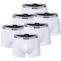 BOSS Boxershorts "Boxershort Trunk 3P Power 6er Pack", Herren, Gr. XL, weiß, Obermaterial: 95% Baumwolle CO. 5% Elasthan EL., Unterhosen Boxershorts