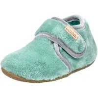 Living Kitzbühel - Baby's Klettschuh Samt Unifarben - Hüttenschuhe Gr 19 grün