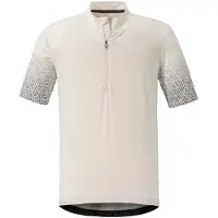 Schöffel Radtrikot SCHÖFFEL "Shirt Dust M", Herren, Gr. 56, weiß (1140, weiß), Oberstoff : 92% Polyester 8% Elasthan, Trikots Radtrikot