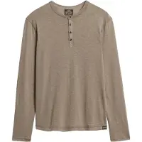 Superdry Slub Grandad Langarm-t-shirt
