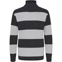 !Solid Rollkragenpullover SOLID "Rollkragenpullover SDSerge", Herren, Gr. M, grau (dunkelgrau melange), Obermaterial: 100% Baumwolle CO., Pullover Rollkragenpullover
