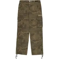 Alpha industries Cargohose "Jet Pant Camo", Herren, Gr. 32, Normalgrößen, grün (olive camo), Obermaterial: 100% Baumwolle. Futter: 100% Baumwolle, Hosen Cargohose