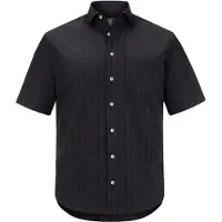 Jan Vanderstorm Kurzarmhemd "Hemd JORMA", Herren, Gr. 4XL, weit, schwarz, Obermaterial: 67% Baumwolle CO. 30% Polyester COOLMAX PES(Coolmax). 3% Elasthan EL., Hemden Kurzarmhemd