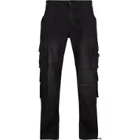 Brandit Cargohose aus Denim, schwarz - Größe 38/34