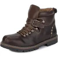 Stockerpoint Herren Tiago Trachtenstiefel, dunkelbraun gespeckt, 40