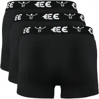 Chiemsee Retro Boxer , Herren, Gr. S (44/46), schwarz (schwarz, schwarz), 95% Baumwolle, 5% Elasthan, Unterhosen Retro Boxer