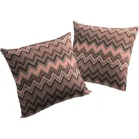 Wirth Dekokissen "Benewitz" Gr. 1, orange (terrakotta, gemustert), B:40cm L:40cm, Baumwolle, Polyester, Dekokissen_Sitzkissen_Kissenhüllen, Dekokissen, Kissenhülle ohne Füllung, 2 Stück
