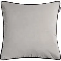 Set One By Musterring Dekokissen "Corner" Gr. 1, grau (anthrazit, grau, hellgrau, unifarben), B:45cm L:45cm, Polyester, Dekokissen_Sitzkissen_Kissenhüllen, Dekokissen