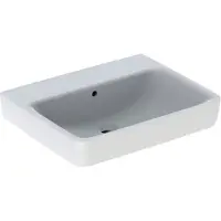 Geberit Renova Plan, Waschtisch, 60x48 cm, ohne Hahnloch, mit Überlauf, 501638, 501.638.00.1, Farbe: Weiß