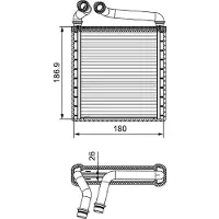 Valeo Wärmetauscher, Innenraumheizung 811500 für VW