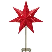 Markslöjd Standstern Saturnus rot, H 52 cm x T 10 cm xL 35 cm