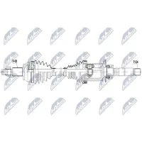 NTY NPW-MA-003 Antriebswelle Vorne Links für MASERATI GHIBLI III (M157) Levante SUV (M161) Quattroporte VI