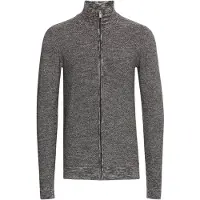 Indicode Strickjacke "Strickjacke IDJadan", Herren, Gr. L, schwarz (charcoal), Obermaterial: 90% Baumwolle CO. 10% Polyamid PA., Strickjacken Strickjacke