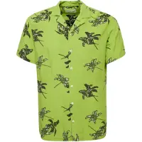 Blend Kurzarmhemd "Kurzarmhemd BHShirt", Herren, Gr. XXL, N-Gr, grün (bright lime grün), Obermaterial: 100% Viskose CV., Hemden Kurzarmhemd