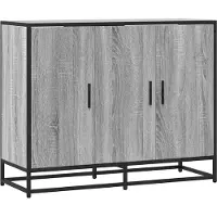 vidaXL Sideboard Grau Sonoma 94x35x76 cm Holzwerkstoff
