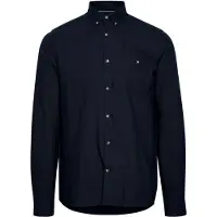 !Solid Langarmhemd SOLID "Langarmhemd SDAusten", Herren, Gr. S, N-Gr, blau (insignia blau), Obermaterial: 100% Baumwolle CO., Hemden Langarmhemd
