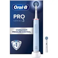 Oral-B Elektrische Zahnbürste Pro3 Blue + Extra Nachfüllung