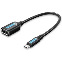 Vention Adapter Micro-USB 2.0 M auf F USB-A OTG CCUBB 0,15 m (Schwarz)