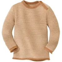 Disana - Kid's Melange-Pullover - Merinopullover Gr 74/80 beige
