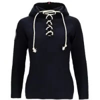 Amundsen Sports - Women's Boiled Hoodie Laced - Merinopullover Gr XS schwarz