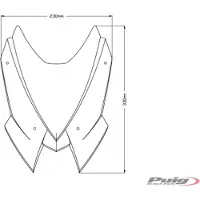 Puig Windschild New Generation Sport 330 x 230 mm mit ABE für MV Agusta Brutale 1000 RR, Brutale 1000 RS, Brutale 1000 ORO Bj. 2019 - 2026