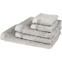 Ross Handtuch Set "Sinfonie", grau (kiesel), 5 Stk., Frottier, Frottier, Obermaterial: 100% Baumwolle, Handtuch-Sets, Handtuch Set, beinhaltet Handtücher, Badetuch und Gästetücher