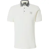 Hackett London für Herren. HM563381 Heritage Poloshirt in klassischer Passform weiß (XXL), Lässig, Baumwolle, Kurzarm