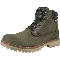 Dockers by Gerli Herrenschuhe Warmfutter Schnürstiefel Grün Freizeit