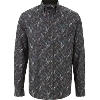 Babista Langarmhemd "Hemd GABILOSTI", Herren, Gr. XXL, weit, blau (dunkelblau gemustert), Obermaterial: 100% Baumwolle CO., Hemden Langarmhemd
