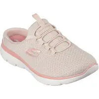SKECHERS SUMMITS Damen Clogs Pantoletten SWIFT STEP Taupe Mesh vegan Größe: 40