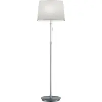 TRIO Stehlamp Lyon 138 cm Metallgrau