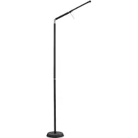 TRIO LED-Stehleuchte Filigran, schwarz, dimmbar, verstellbar