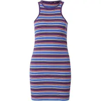 Superdry für Damen. W8011412A Vintage Stripe Racer Logo Kleid braun (M), Lässig, Flieder, Ärmellos / Hosenträger, Bio-Baumwolle, Nachhaltig