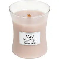 Woodwick Vanilla & Sea Salt Duftkerze mit Holzdocht 275 g