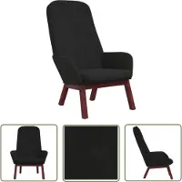 The Living Store Relaxsessel Schwarz Samt