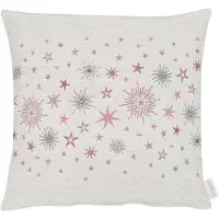 Apelt Dekokissen "9537" Gr. 1, bunt (rot, natur, grau, gemustert), B:46cm L:46cm, Baumwolle, Polyacryl, Polyester, Dekokissen_Sitzkissen_Kissenhüllen, Dekokissen, Kissenhülle ohne Füllung, 1 Stück