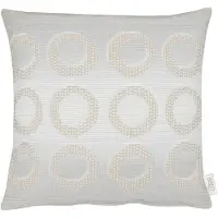 Apelt Dekokissen "1710" Gr. 1, beige (natur, beige, kreise), B:46cm L:46cm, Polyester, Dekokissen_Sitzkissen_Kissenhüllen, Dekokissen, Kissenhülle ohne Füllung, 1 Stück