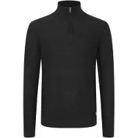 11 Project klassischer PRTillmann Fine Herren Troyer mit Stehkragen Pullover 21301005-ME-194008 Schwarz