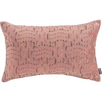 Hock Dekokissen H.O.C.K. "Fugato", rosa (rosa, gemustert gesteppt), B:50cm H:10cm L:30cm, Wolle, Dekokissen_Sitzkissen_Kissenhüllen, Dekokissen, mit flauschigem Stoff, Kissenhülle mit Füllung, 1 Stück