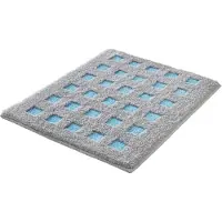 Kleine wolke Badematte "Boxes, Badvorleger, Badezimmer Teppich", grün (opal), H:20mm, Polyacryl, Badematten, Badematte, Badteppich, modernes Design, Hoch/Tief Effekt