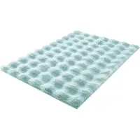Kleine wolke Badematte "Cloud, Badvorleger, Badezimmer Teppich", grün (opal), H:28mm, Polyester, Badematten, Badematte, Badteppich, Uni Farben, Hoch-Tief Effekt, besonders weich