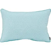 Hock Dekokissen H.O.C.K. "Pepe", blau (türkis, turquoise, gemustert), B:40cm H:10cm L:60cm, Polyacryl, Dekokissen_Sitzkissen_Kissenhüllen, Dekokissen, Kissenhülle mit Füllung, 1 Stück, Outdoor geeignet