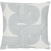 Apelt Dekokissen "Nova" Gr. 1, beige (beige, blau), B:45cm H:5cm L:45cm, Obermaterial: 90% Polyester, 10% Viskose. Füllung: 100% Polyester, Dekokissen_Sitzkissen_Kissenhüllen, Dekokissen