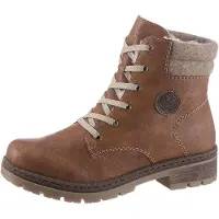 Rieker Damenschuhe Stiefel Schnürer Stiefel Braun Freizeit, Schuhgröße:42 EU