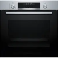 Bosch Pyrolyse Backofen "HBG578BS3", Energieeffizienz: A+, grau (edelstahl), B:59,4cm H:59,5cm T:54,8cm, Backöfen, Air Fry für knsuprige Lebensmittel & automatische Selbstreinigung, Pyrolyse Backofen